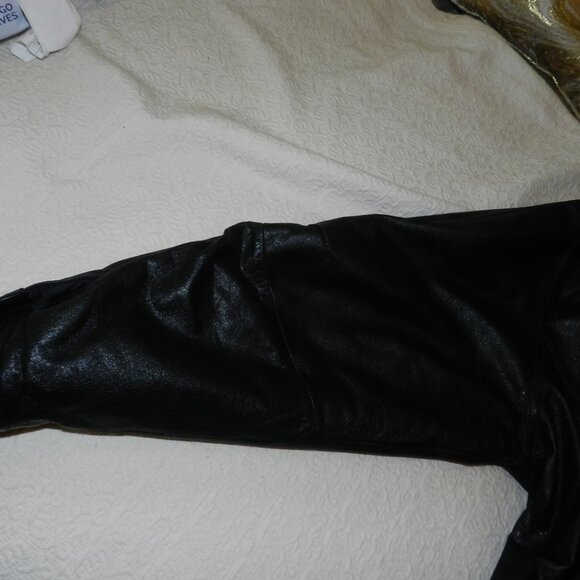 Wilsons Leather Vintage Black Leather Thinsulate Bomber Jacket Men's Size Medium - Picture 11 of 15